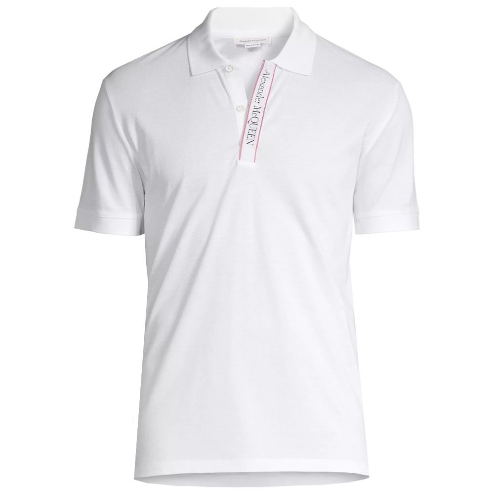 Alexander McQueen Logo Tape Polo Shirt